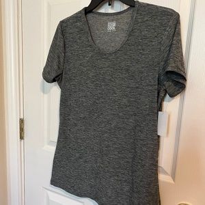 Womens 32 Degrees Cool Athletic Performance Short Sleeve Tee in Gray  Size Large